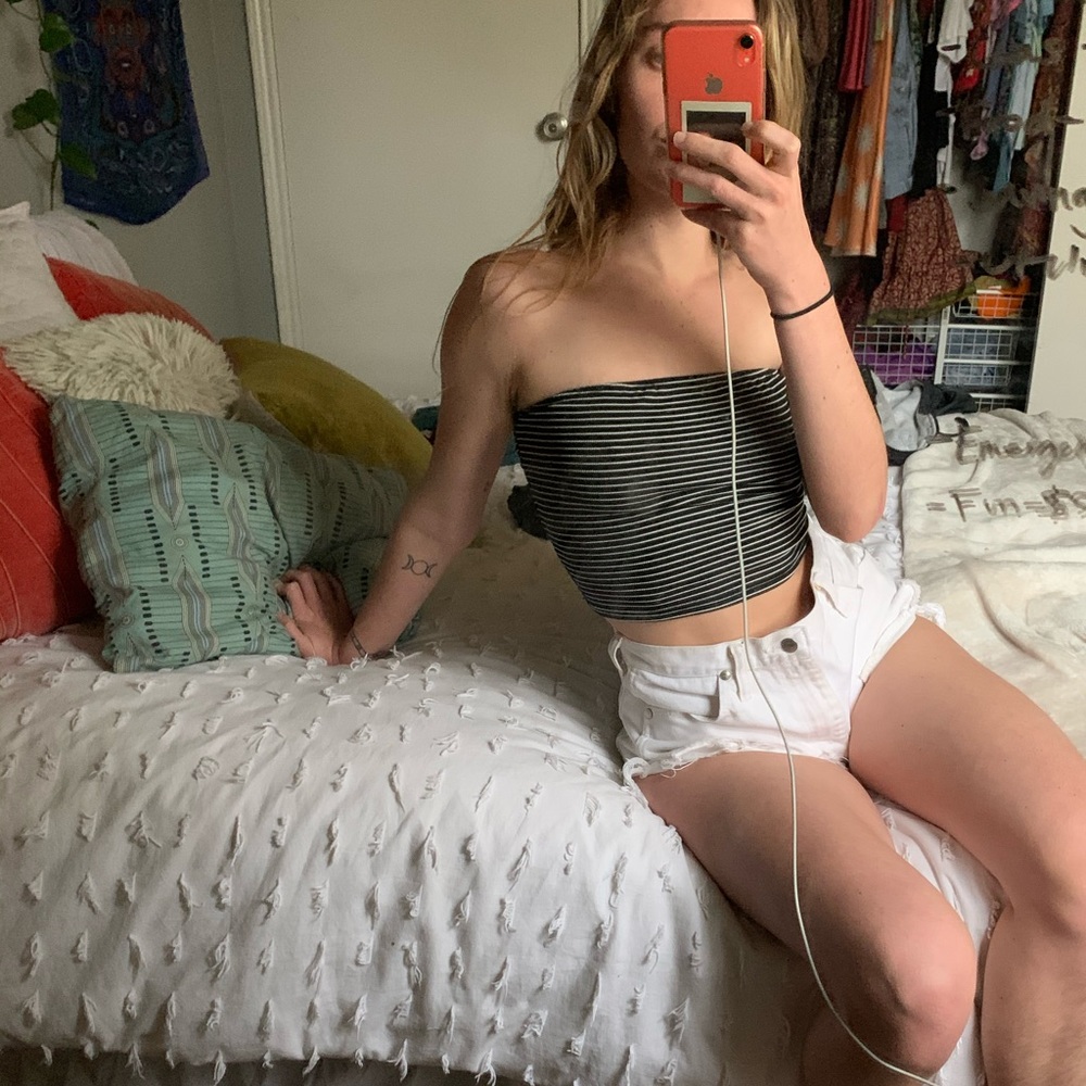 SHEIN Striped Tube Top